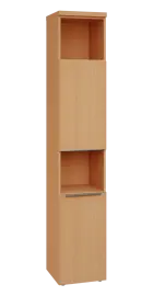 SIN 6 - 42DN2 kancelářská skříň, 2-dveřová/nika, pravá, 2170x400x400, buk royal